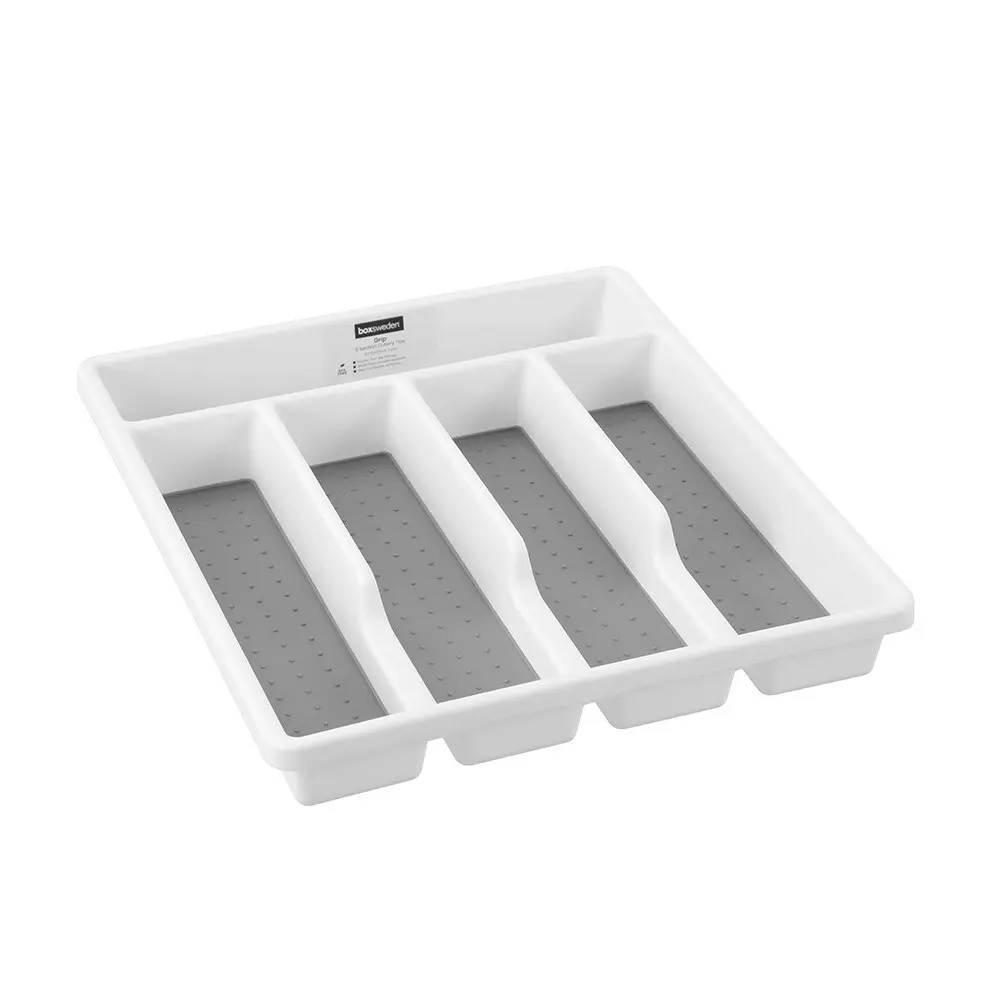 2x Boxsweden Grip 5-Section 32.5x4.5cm Cutlery Drawer Insert Organiser Asst