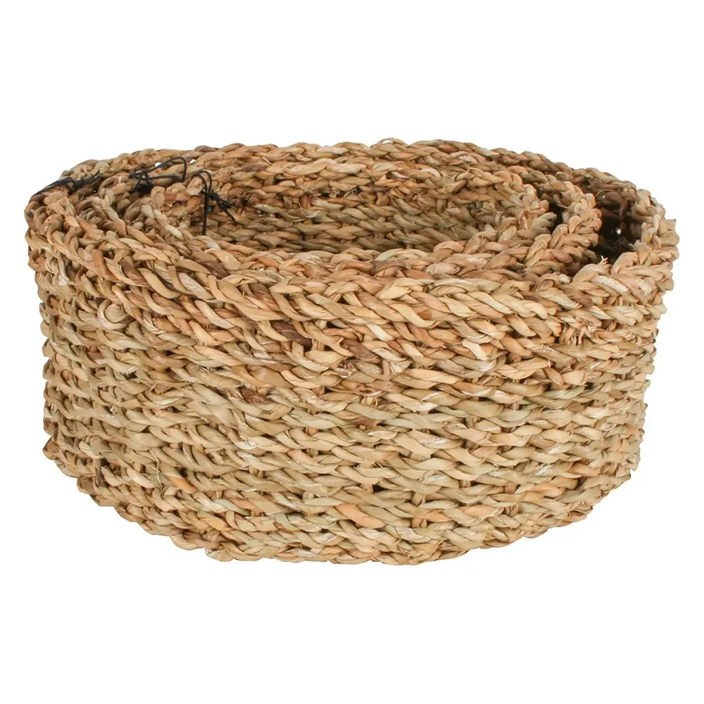 3pc Maine & Crawford Nambucca 20/25/30cm Seagrass Round Basket Storage Natural