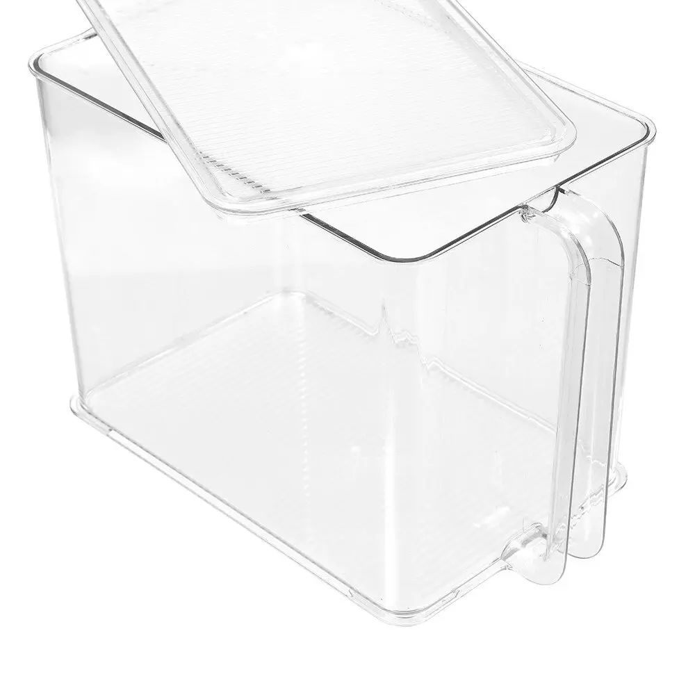 Boxsweden Crystal Easy Access Storer w/ Lid 9L/32cm Stackable Storage Organiser