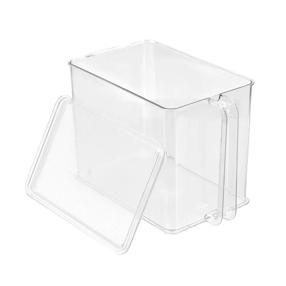 Boxsweden Crystal Easy Access Storer w/ Lid 9L/32cm Stackable Storage Organiser