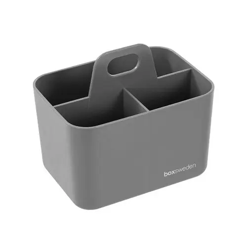 4x Boxsweden Caddo 3-Sec 15cm Stackable Storage Organiser w/ Carry Handle Asst