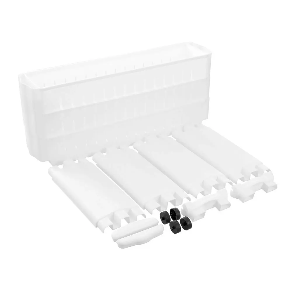 Boxsweden 3 Tier Slim 72cm Home/Room Organiser Display Rack Storage Shelf White