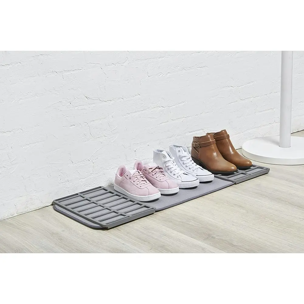 Umbra Entryway Absorbent Washable Shoe/Boot Dry Mat/Pad Charcoal 89x33x2cm