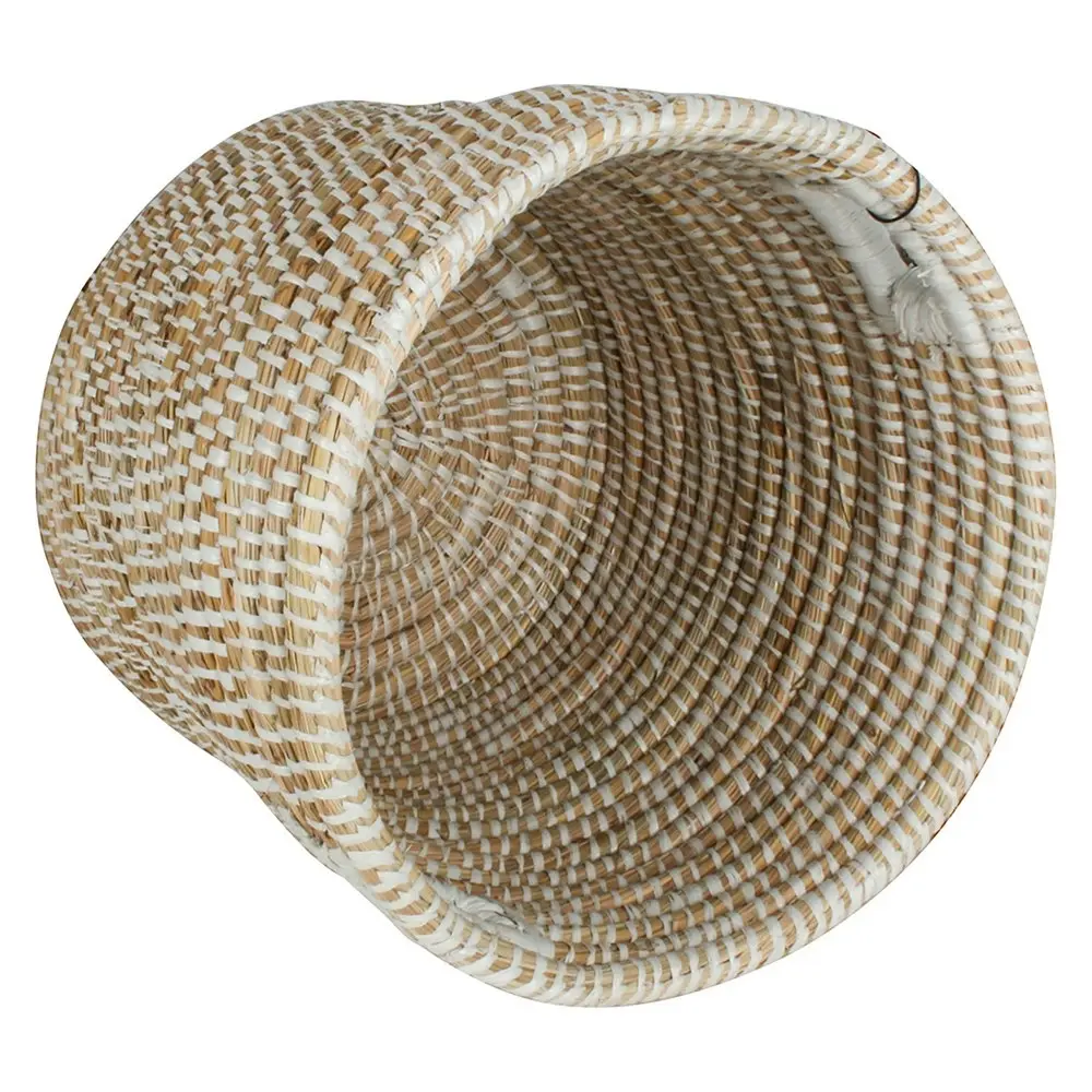 3pc Maine & Crawford Elliot Kans 25/30/35cm Grass Round Basket Storage Natural