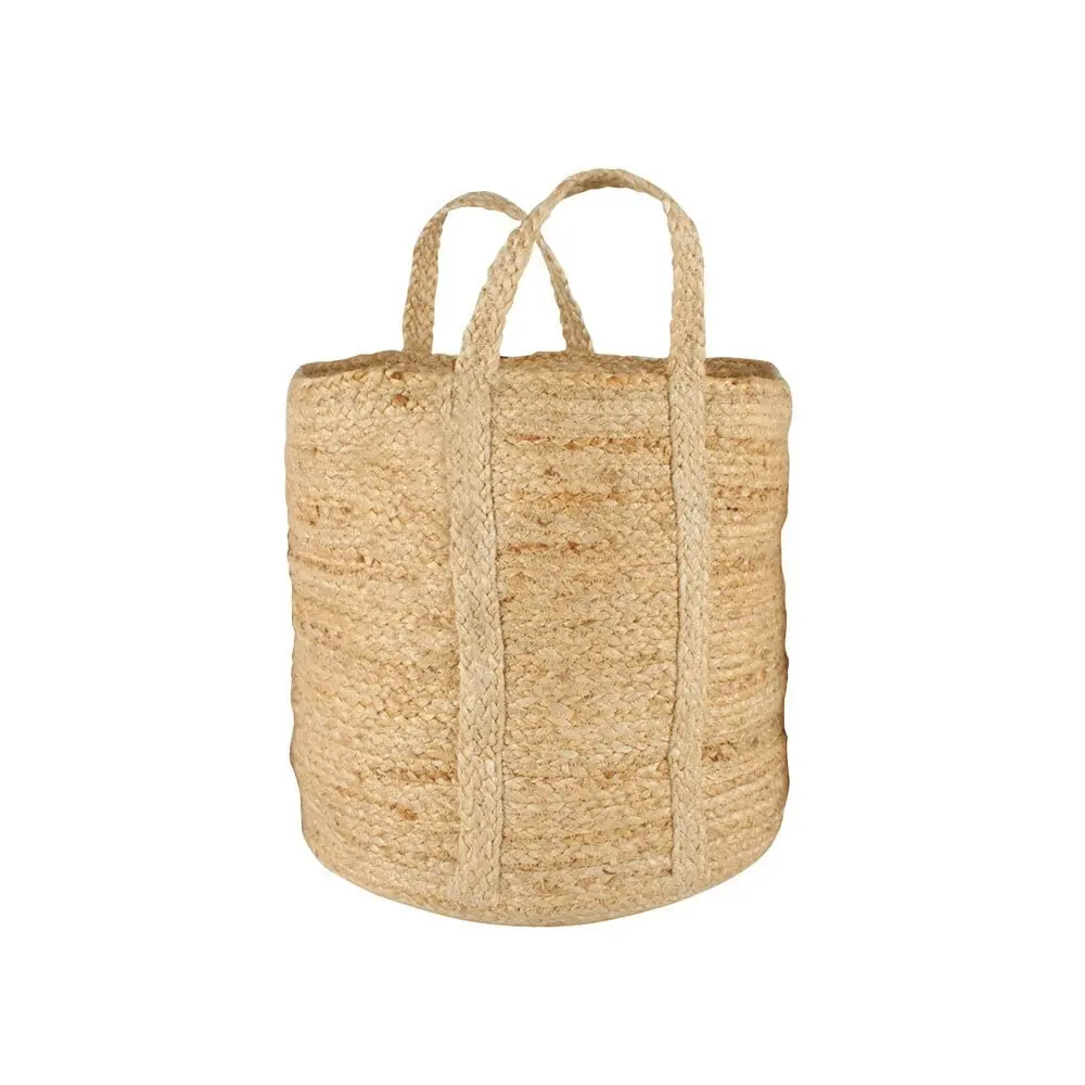 3pc Maine & Crawford Henna Jute 25/30/35cm Basket Storage/Shopping Bag Natural