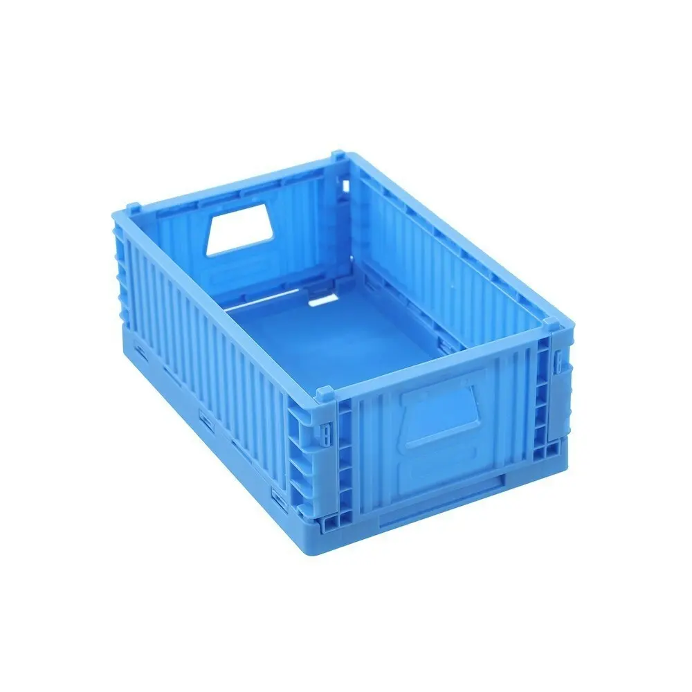 6 x Boxsweden 21x14cm Foldaway Crate Organiser Home Storage Container Assorted