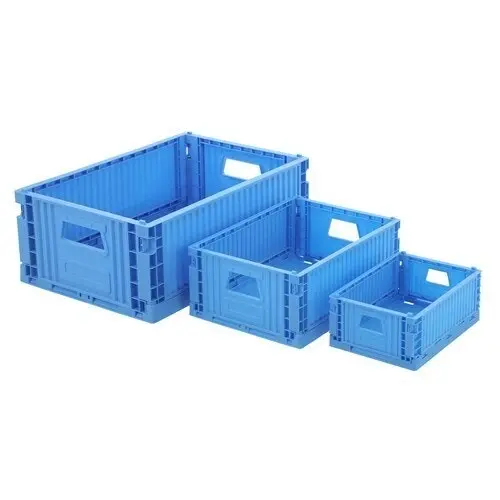 6 x Boxsweden 21x14cm Foldaway Crate Organiser Home Storage Container Assorted