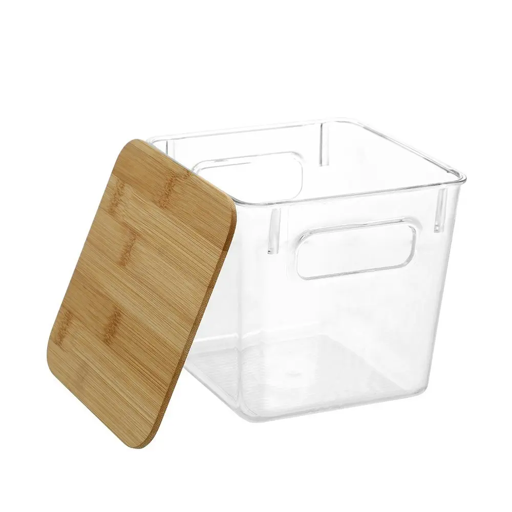 Boxsweden Crystal Encore Dry Food Pantry Storage Container w/ Bamboo Lid 15cm