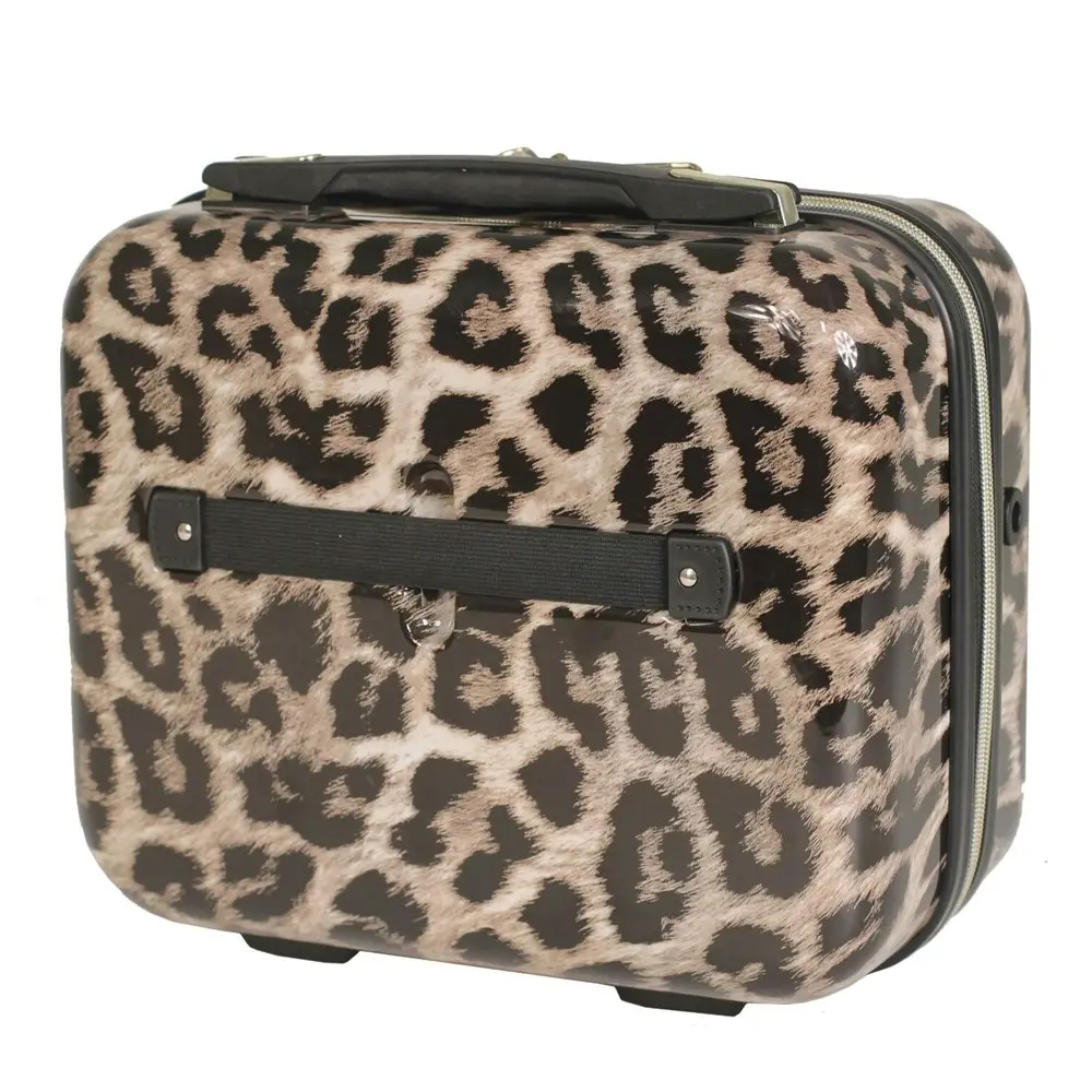 Tosca Leopard Print Beauty/Cosmetic Makeup Storage Hard Case/Bag 26x32x20cm