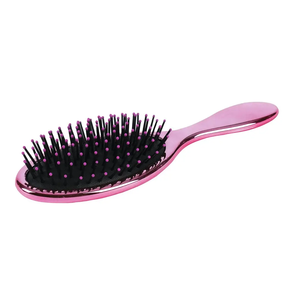 2x Living Today TPR Bristles Anti-Static Oval Paddle Brush Hair Grooming PNK