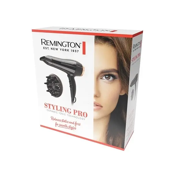 Remington 2150W Electric Heat Hair Styling Pro Blower/Hairdryer Black/Rose Gold