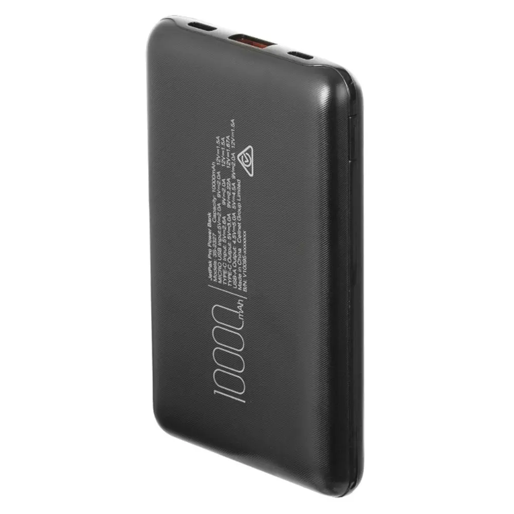 3sixT Jetpak Pro 10000mah LED Pocket Size USB A/C Fast charge Phone Power Bank