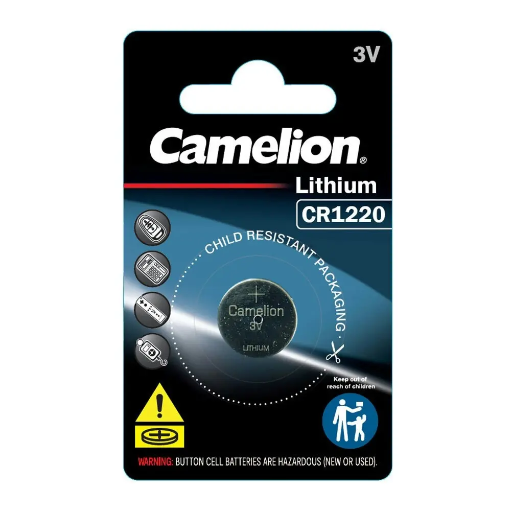 6x Camelion Lithium 1220 Button Cell 3V Batteries For Calculator/Watch/Car Keys