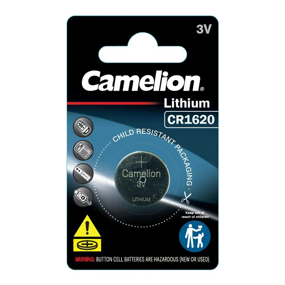 6x Camelion Lithium 1620 Button Cell 3V Batteries For Calculator/Watch/Car Keys