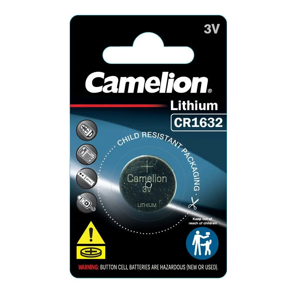 6x Camelion Lithium 1632 Button Cell 3V Batteries For Calculator/Watch/Car Keys