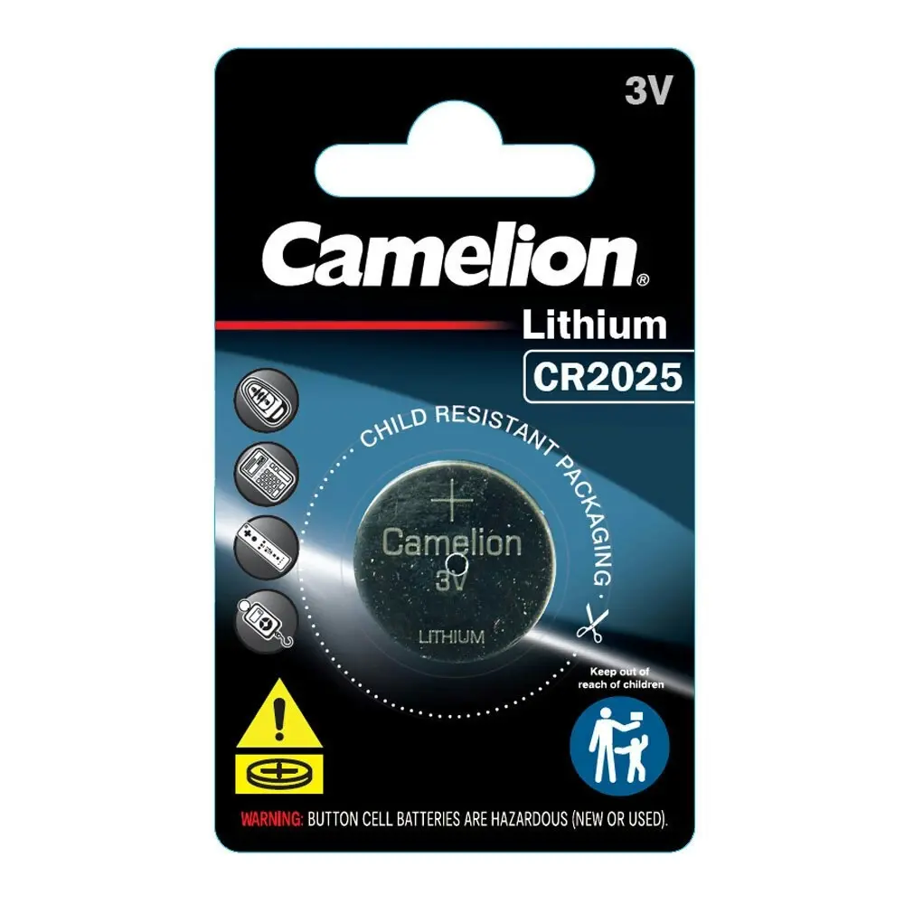 6x Camelion Lithium 2025 Button Cell 3V Batteries For Calculator/Watch/Car Keys