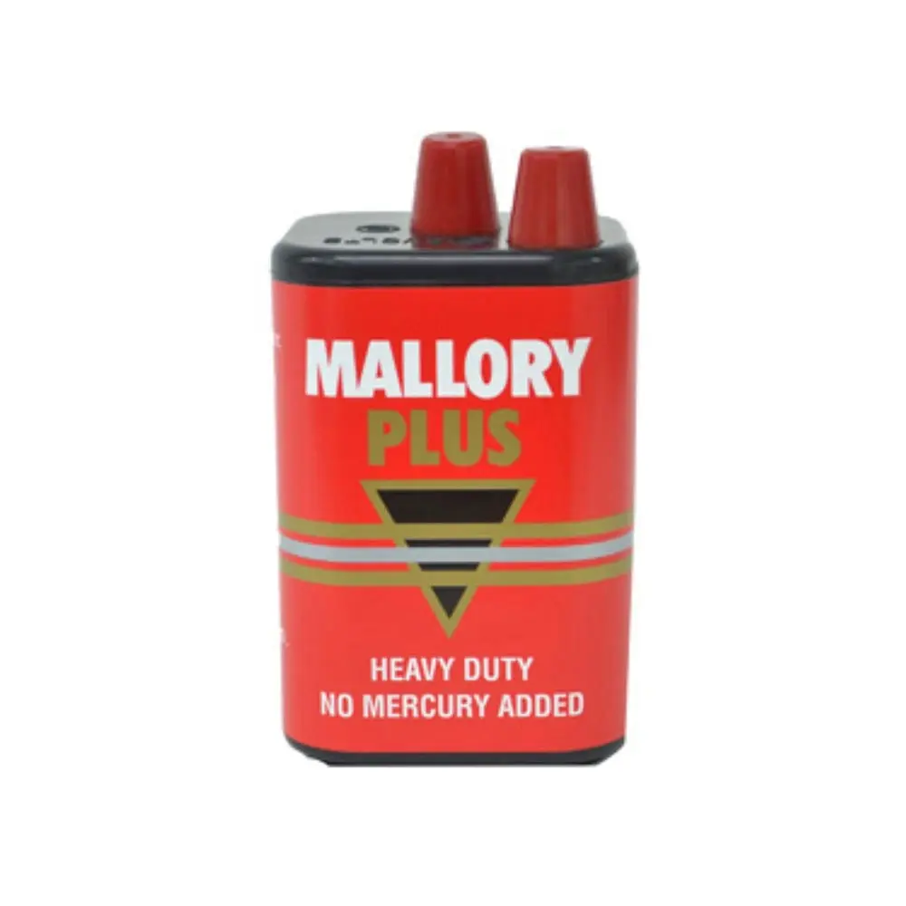 3x Mallory Plus Heavy Duty 6V Disposable Battery Mercury Free For Lantern/Torch