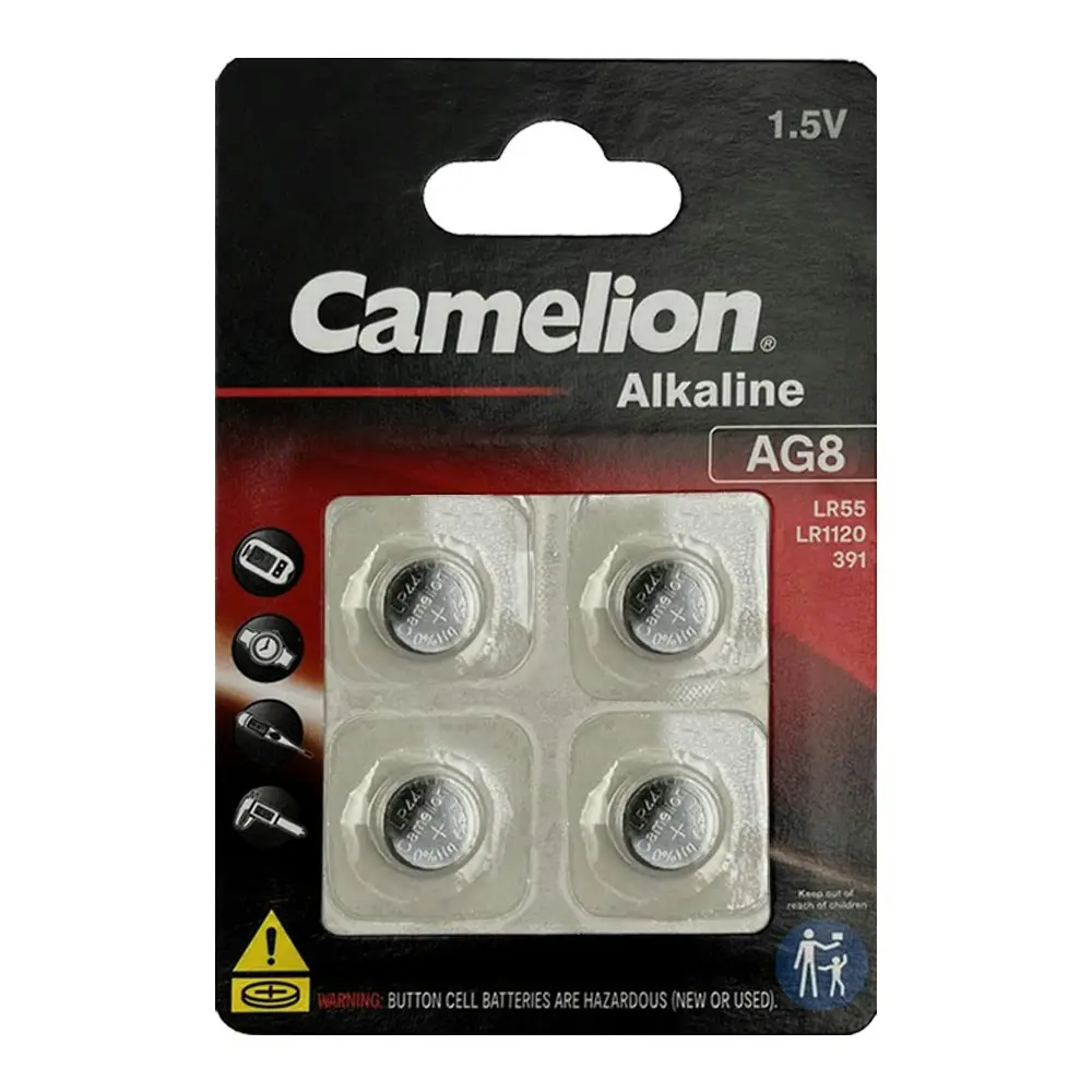 16pc Camelion Button/Coin Cell Alkaline LR1120/AG8 CS BP4 Long Lasting Batteries