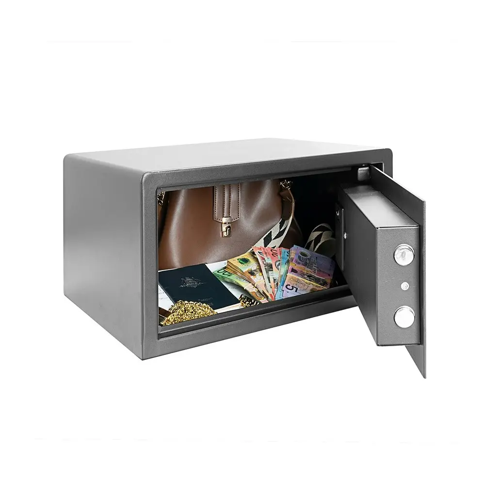 Defence Hotel Digital Code Security Safe w/Removable Shelf 229x405x335mm - Black