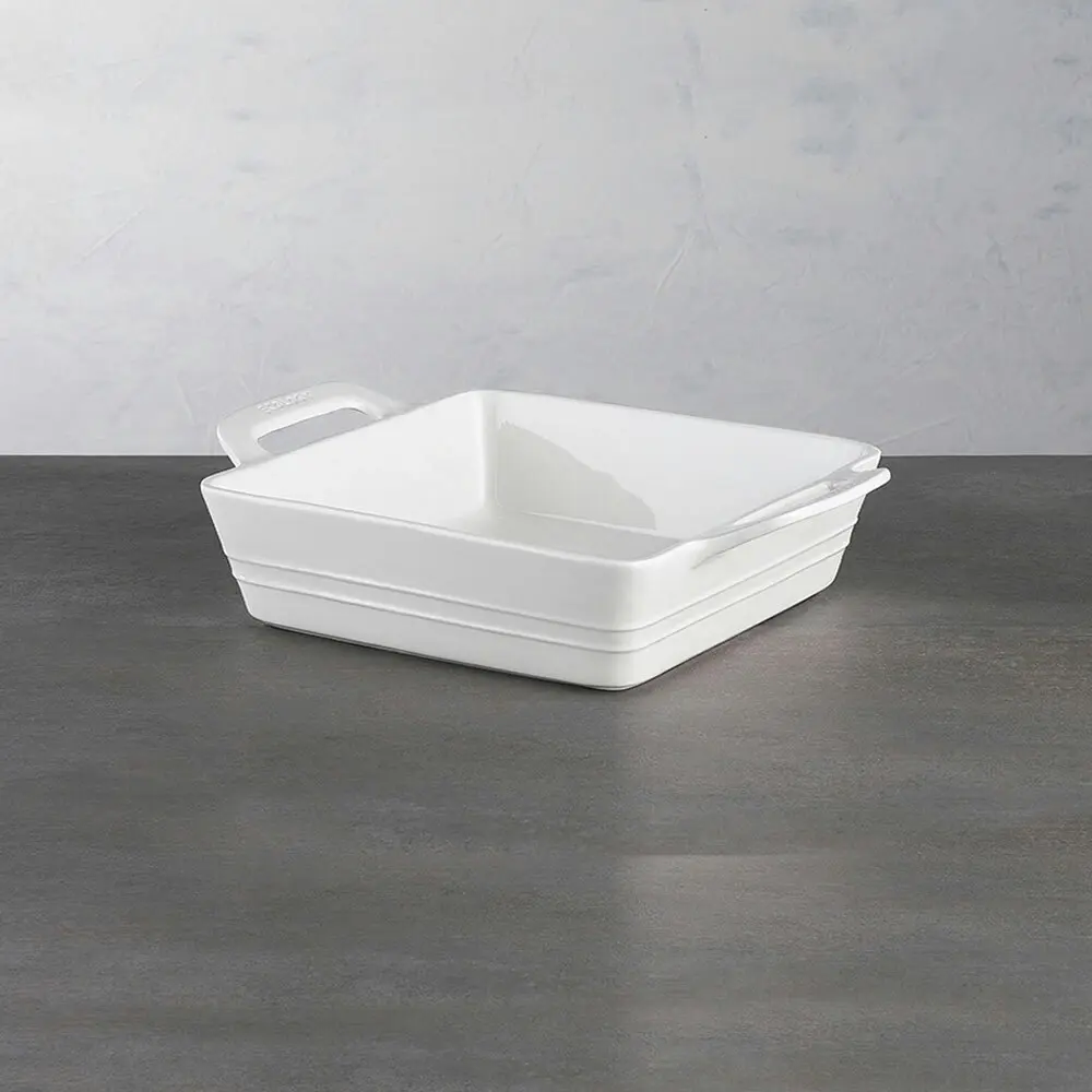 Ecology Signature 30cm Porcelain Square Baker Dish Oven Bakeware Tray White