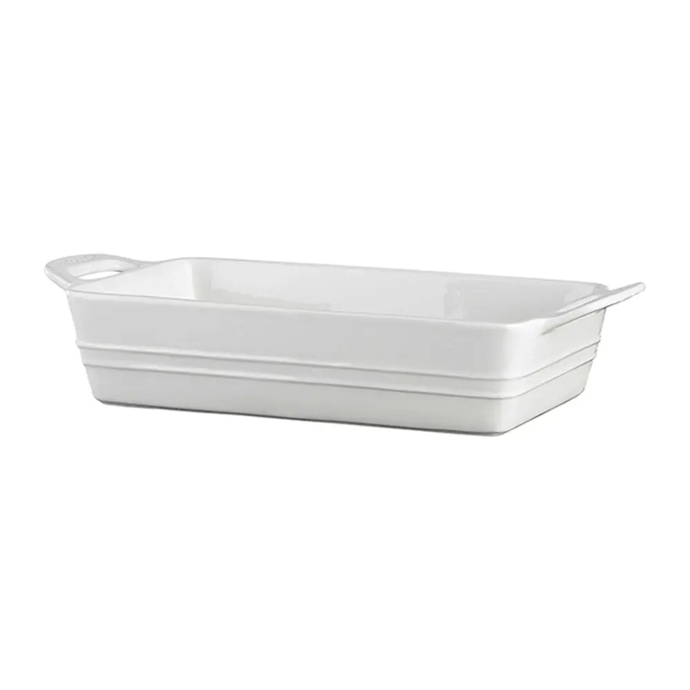 Ecology Signature 30.5x14cm Rectangular Baker Porcelain Dish w/ Handles White