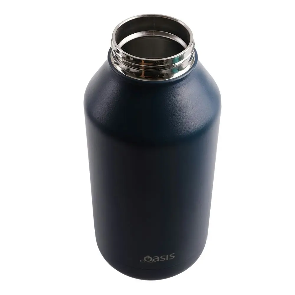 Oasis 1.9L Double Wall Insulated Titan Drink Water Bottle Stainless Steel Navy