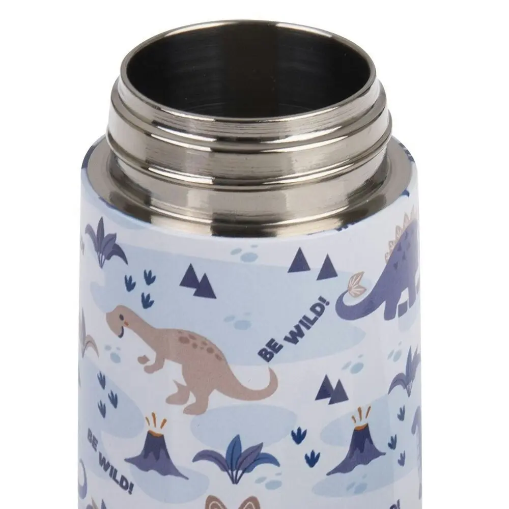 Oasis Double Wall Insulated Kids 400ml Bottle Stainless Steel Dinosaur Land