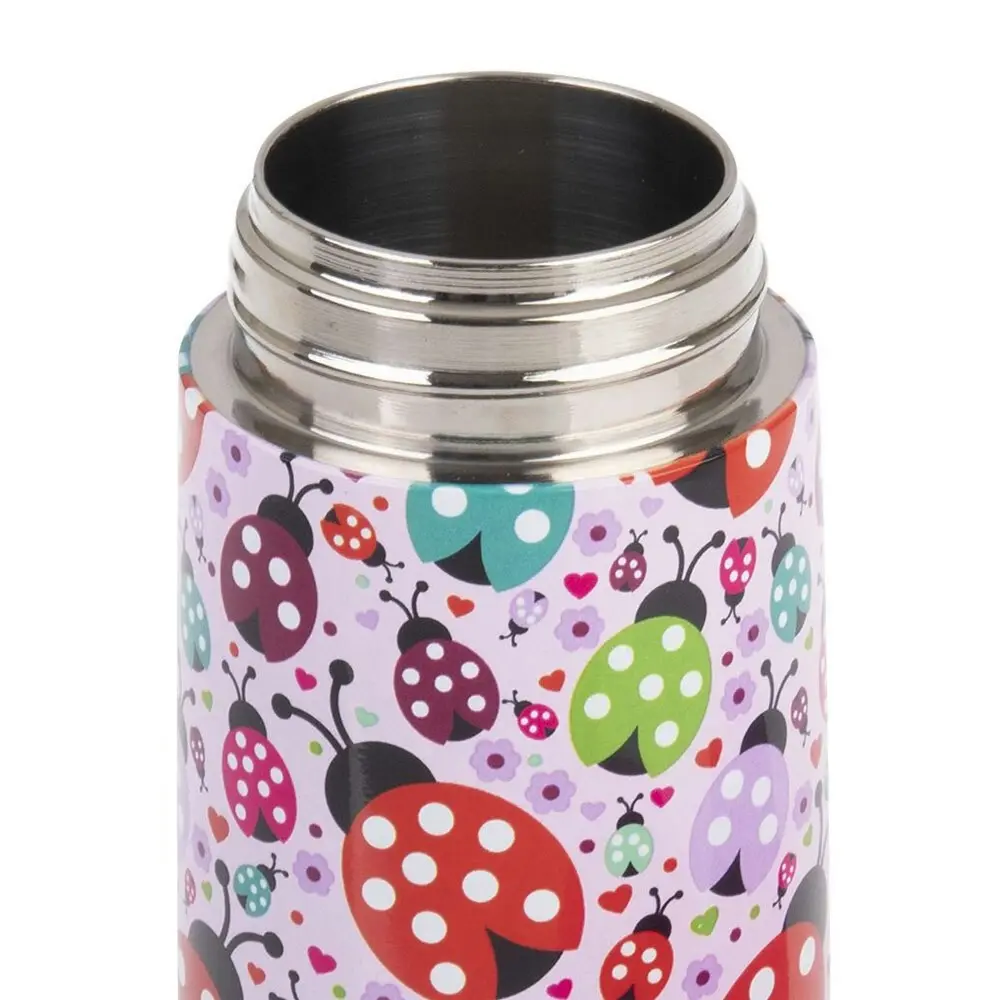 Oasis Double Wall Insulated Kids 400ml Drink Bottle Stainless Steel Ladybugs