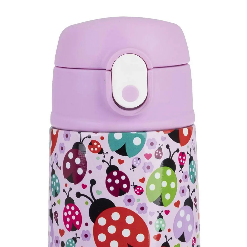 Oasis Double Wall Insulated Kids 400ml Drink Bottle Stainless Steel Ladybugs