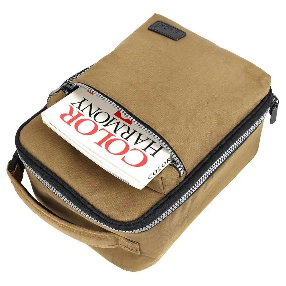 Sachi Explorer 28cm Insulated Lunch Storage Bag w/ Bottle Holder/Pocket Khaki