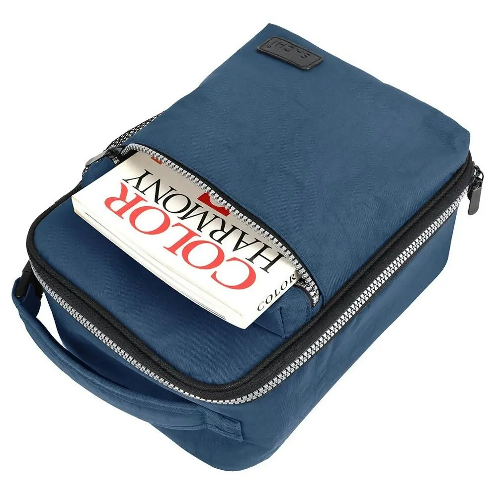 Sachi Explorer 28cm Insulated Lunch Storage Bag w/ Bottle Holder/Pocket Navy