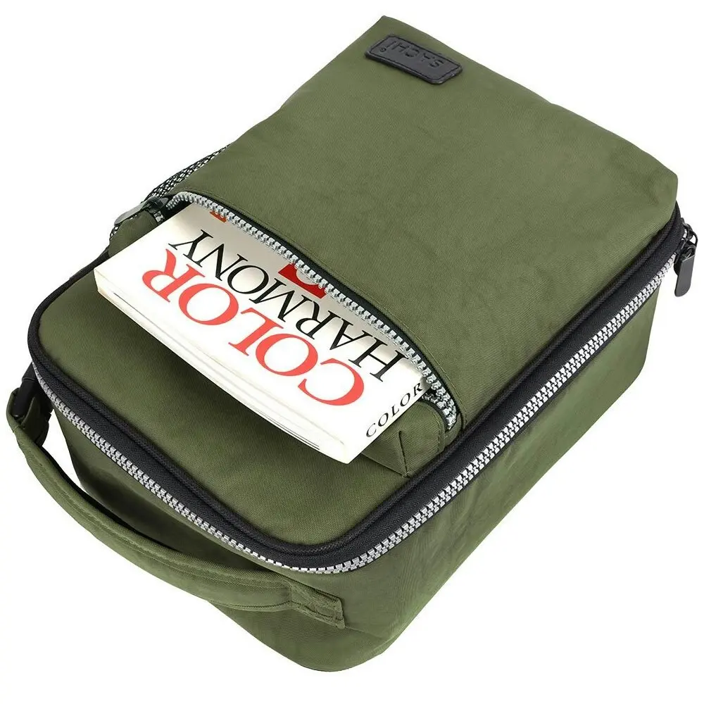 Sachi Explorer 28cm Insulated Lunch Storage Bag w/ Bottle Holder/Pocket Olive