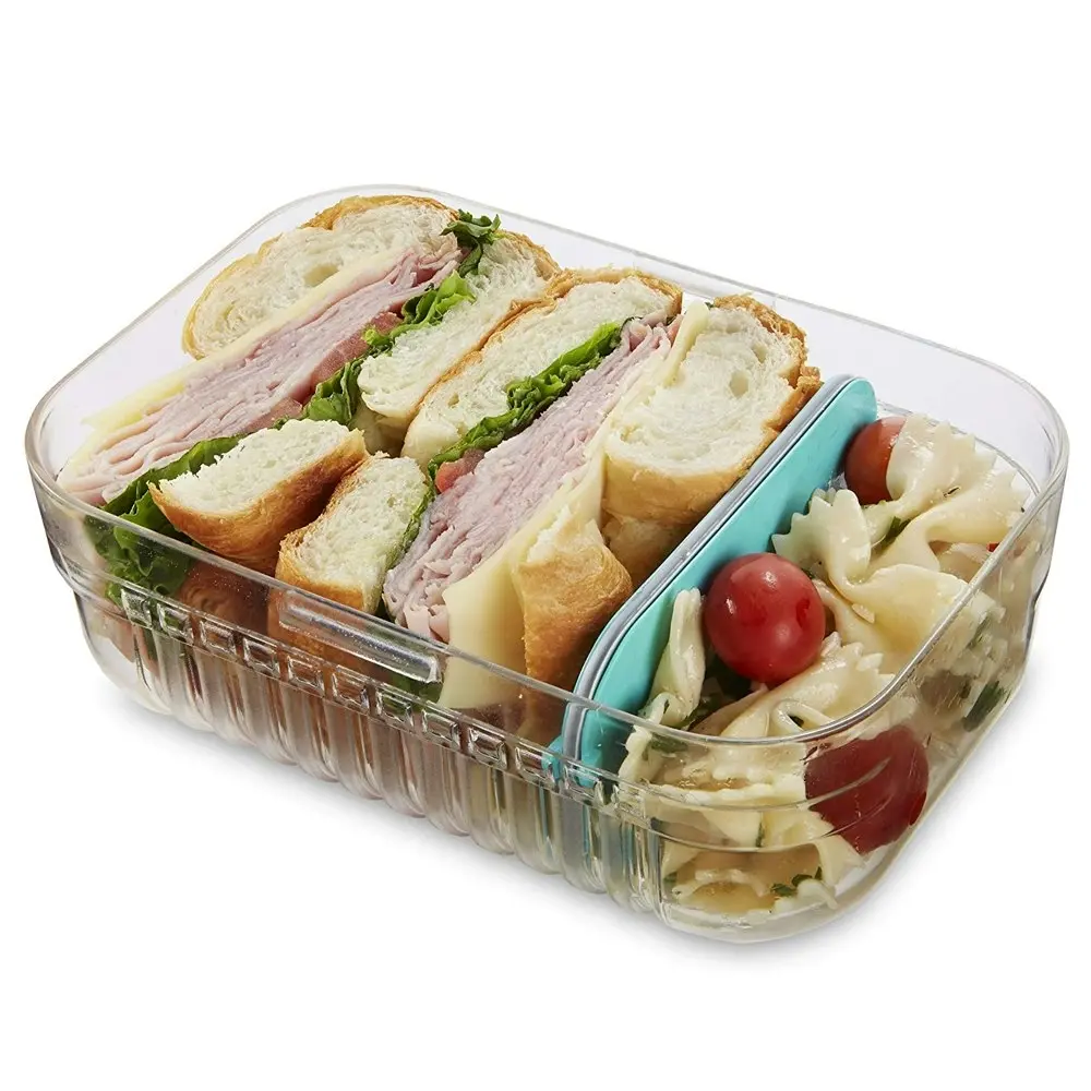 Packit Mod Lunch Bento Box w/ 3 Separators/Dividers Food/Storage 1.11L Mint