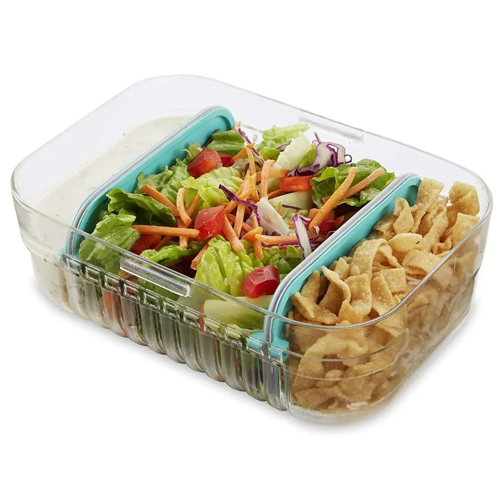 Packit Mod Lunch Bento Box w/ 3 Separators/Dividers Food/Storage 1.11L Mint