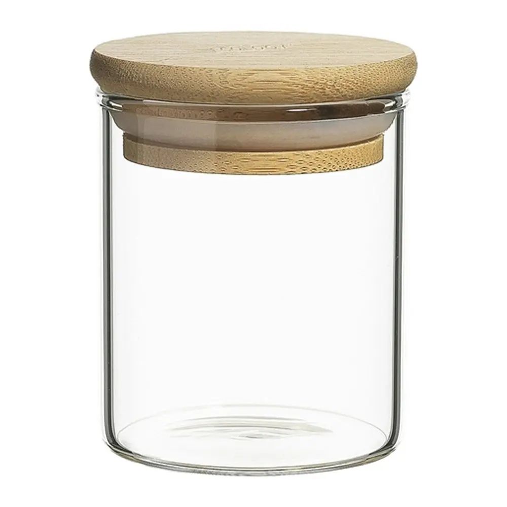 6pc Ecology Pantry 7.5cm Round Spice Jar Container Storage Set w/ Bamboo Lid