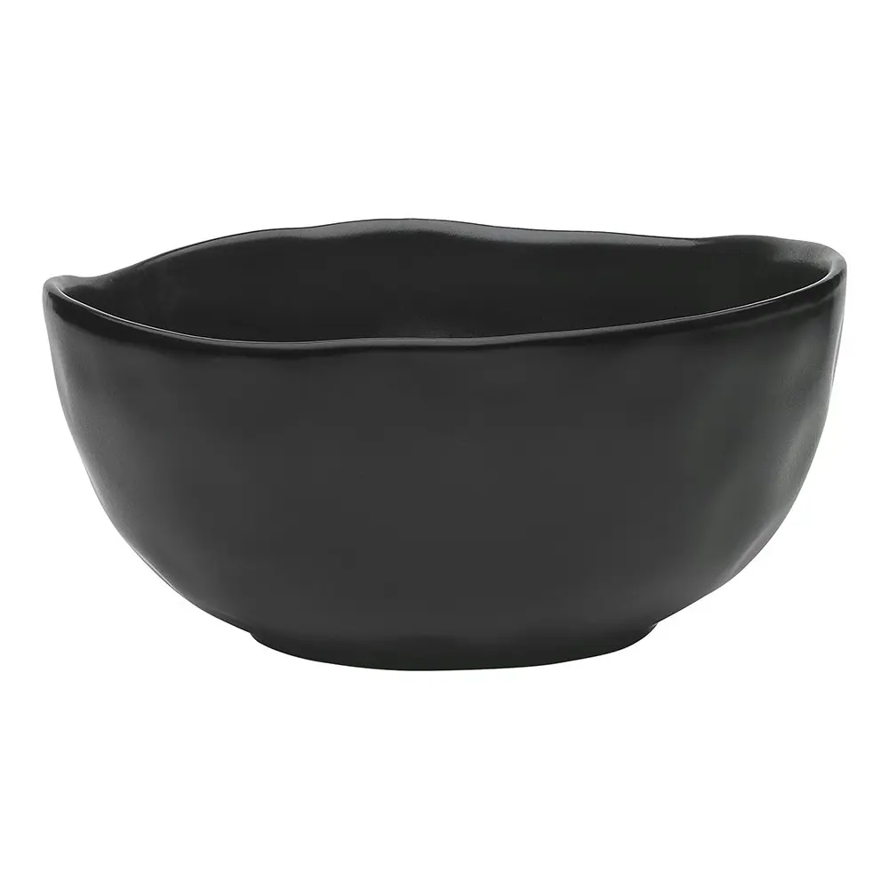 2x Ecology Speckle Stoneware 20cm Laksa Soup Noodle Pasta Rice Bowl Ebony Black