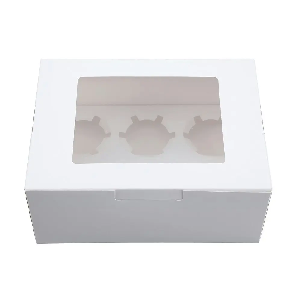 8x 3PK Lemon & Lime Sweeties 6-Cupcake Box 24x18cm Storage Container w/ Tray WHT