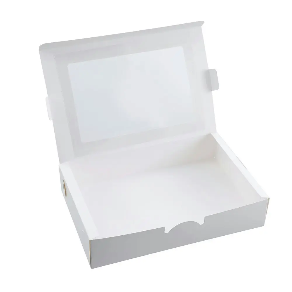 8x 3PK Lemon & Lime Sweeties 6-Donuts Box 30x20cm Storage Container w/ Lid White