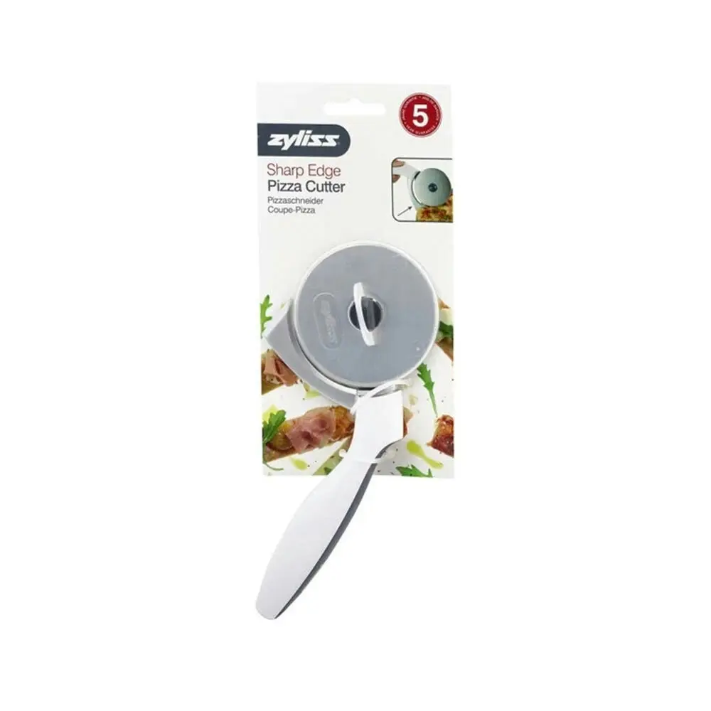 Zyliss Sharp Edge Smooth Pizza Cutter Kitchen Tool Stainless Steal Circle Blade