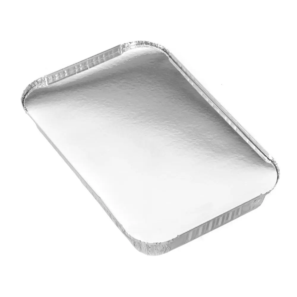 16pc Lemon & Lime Rectangle 31.5x4.5cm Baking Foil Container BBQ Storage w/ Lid