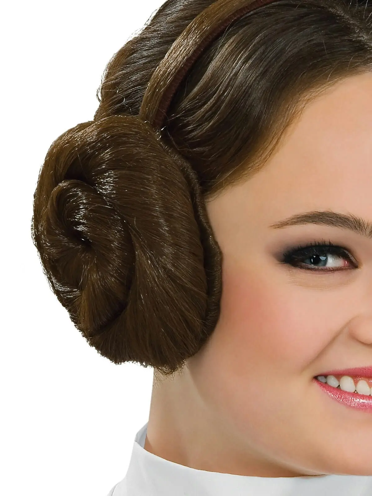 Star Wars Princess Leia Women Headband w/ Faux Hair Dress Up Party Head Costume