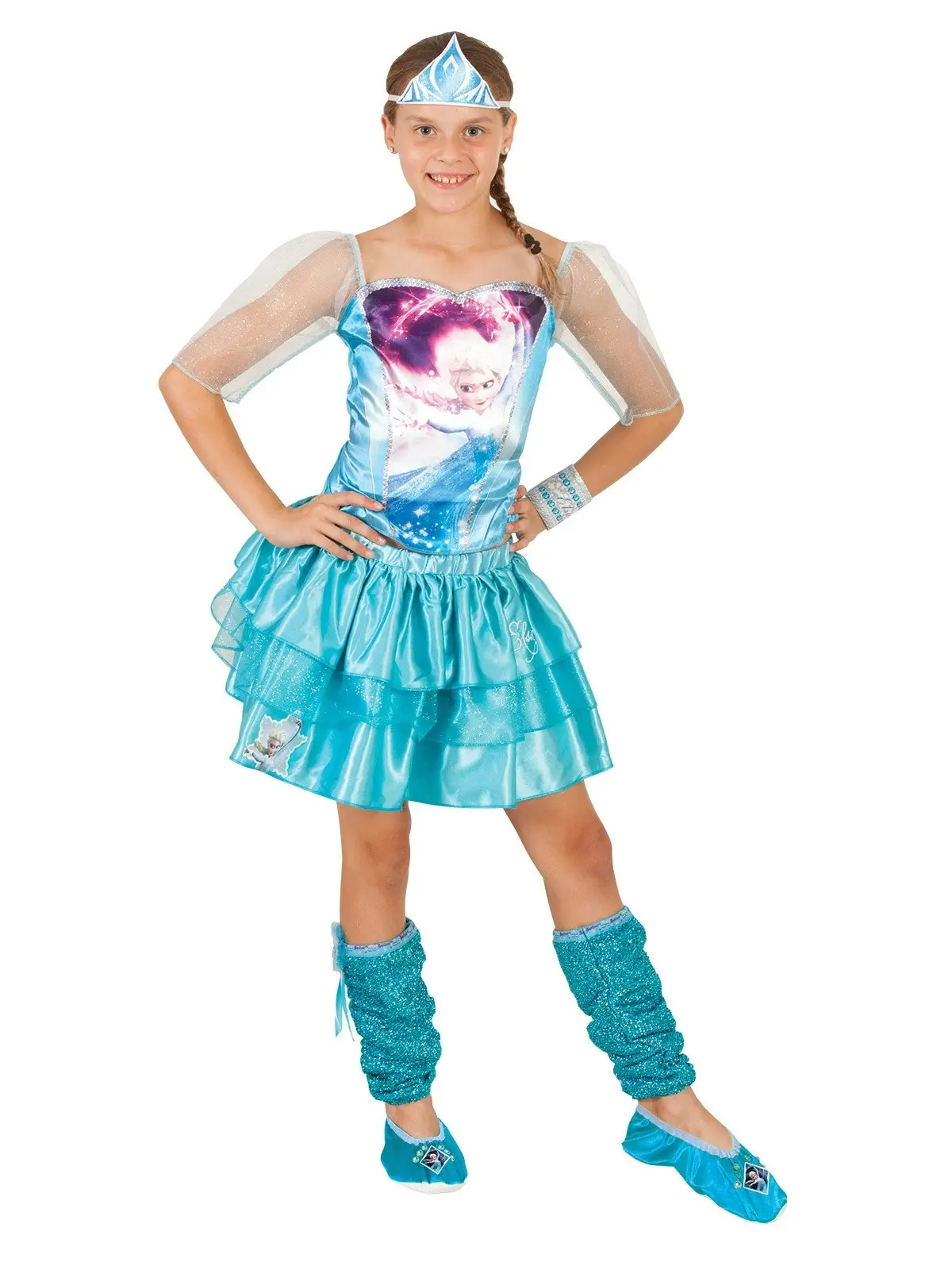 Disney Frozen Elsa Leg Warmers Kids/Children Dress Up Party Halloween Costume