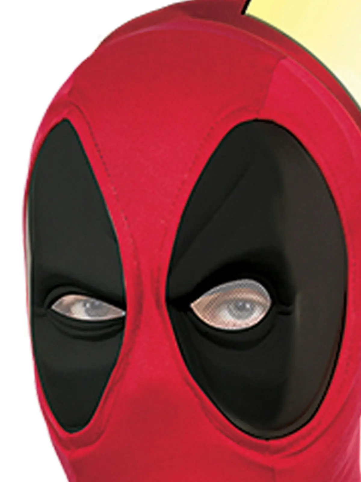 Marvel Mens Superhero/Halloween Costume Deadpool Deluxe Mask w/ Speech Bubble