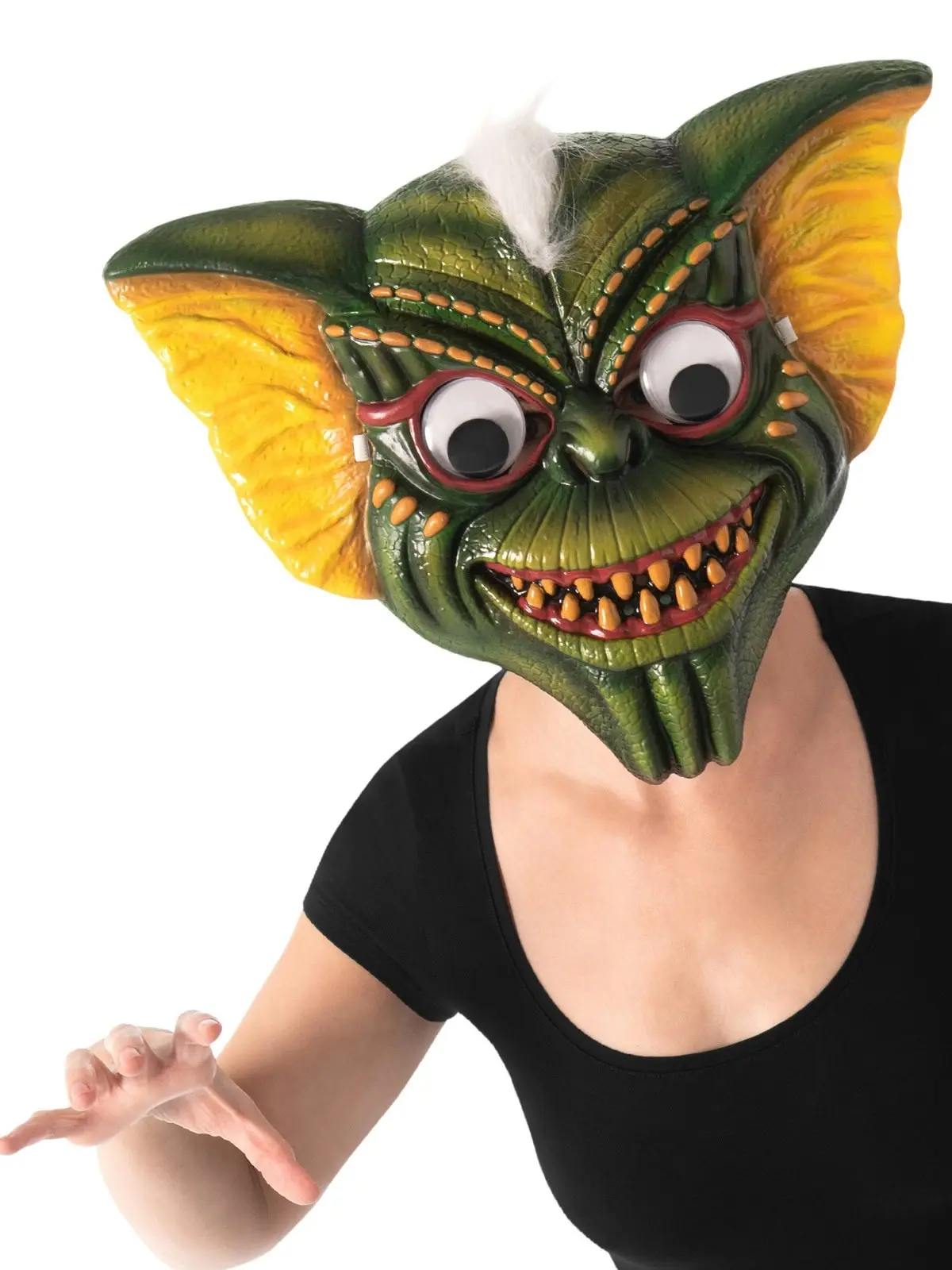 Warner Bros Gremlins Stripe Googly Eyes Mask Halloween Party Adult Mens Costume