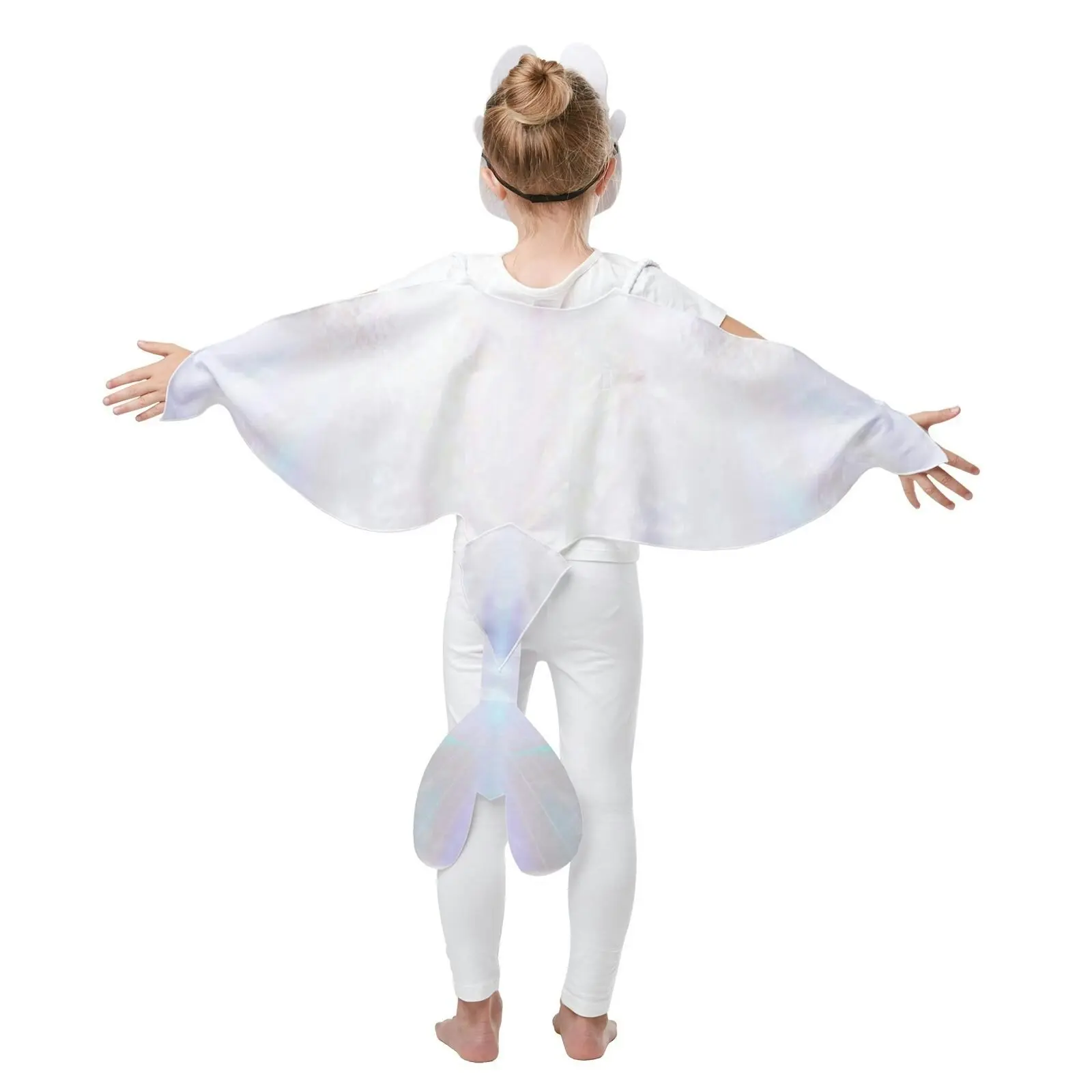 Light Fury Dragon Glow In The Dark Kids/Children Costumes Accessory Set White