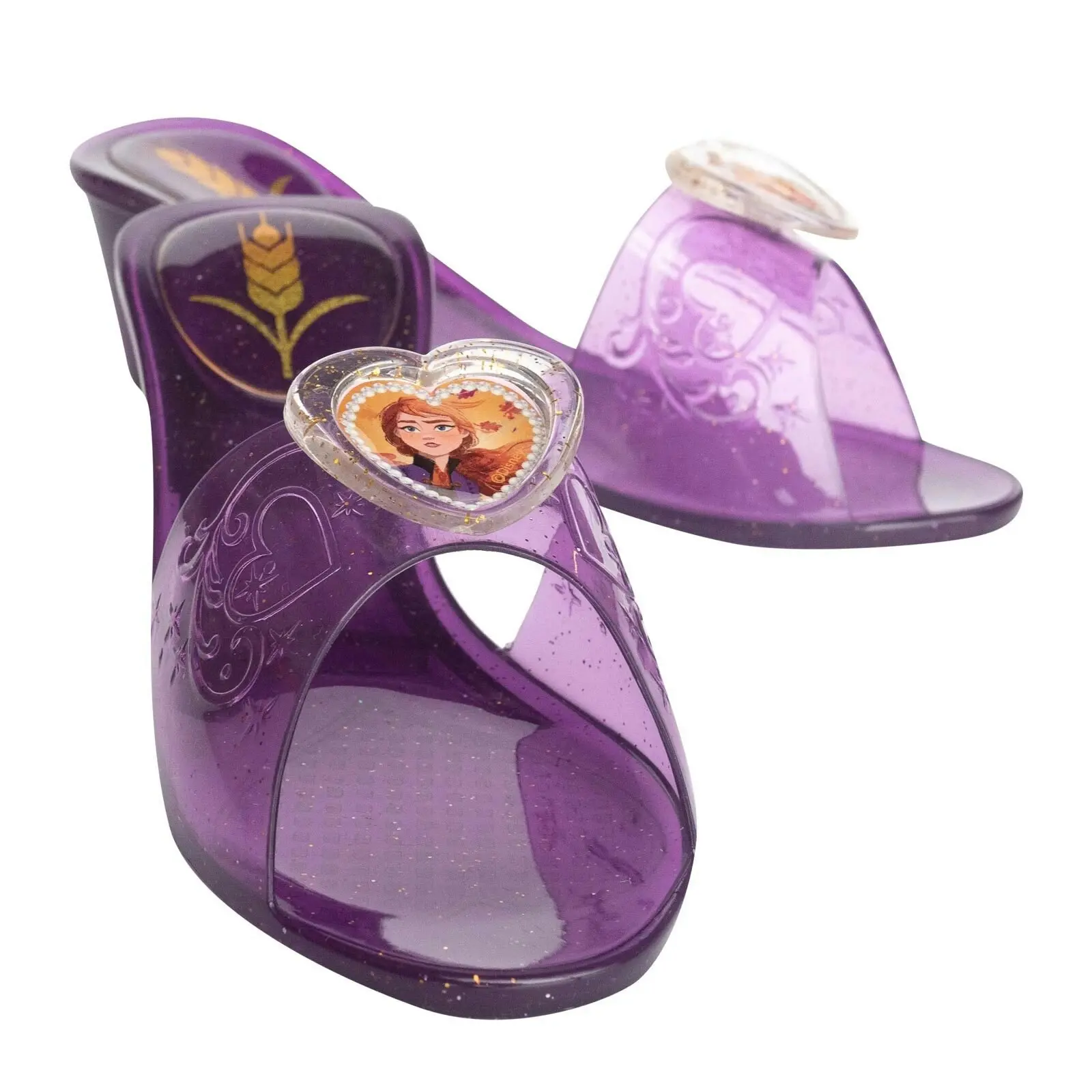 Disney Anna Frozen 2 Jelly Shoes Kids/Child Dress Up Accessory Purple One Size