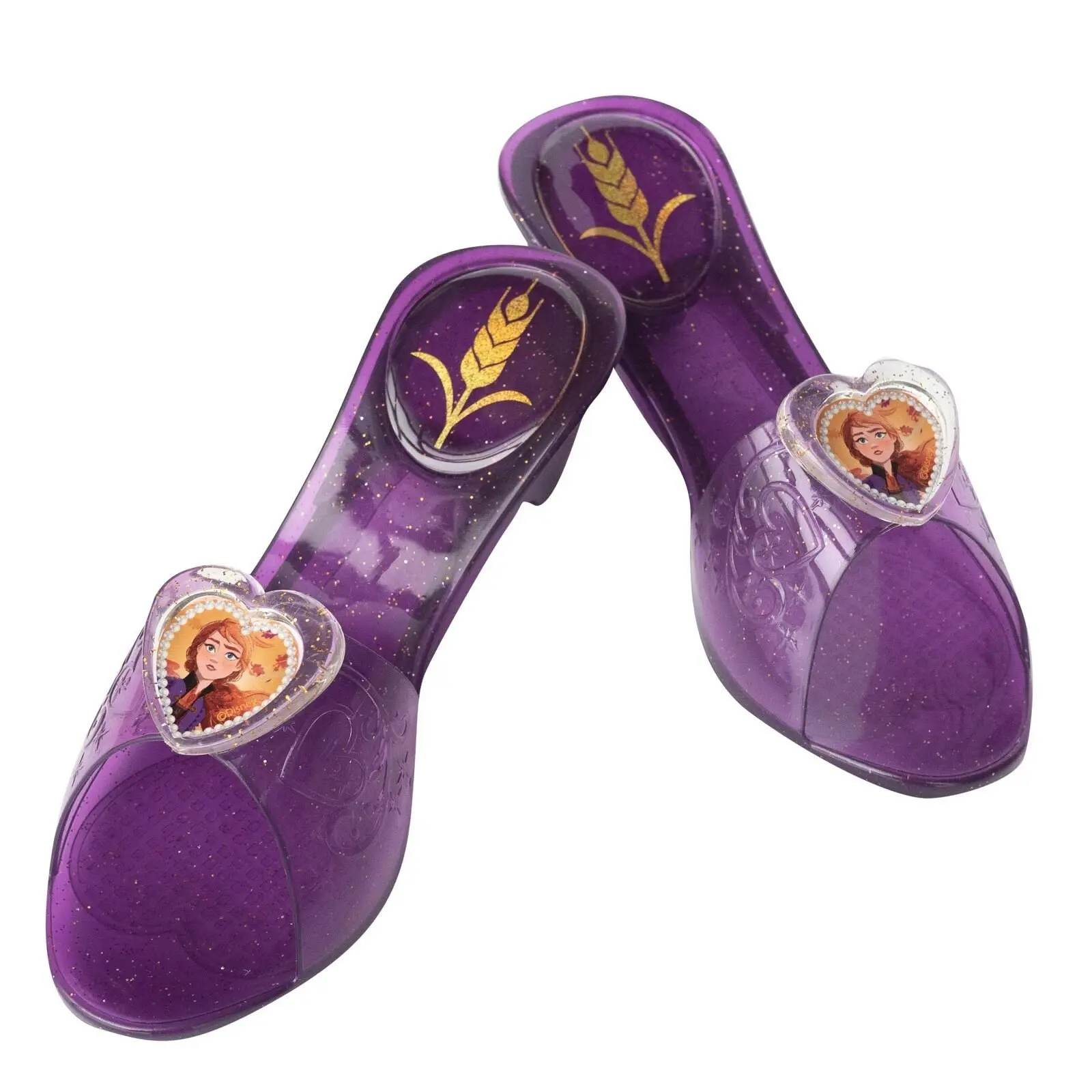 Disney Anna Frozen 2 Jelly Shoes Kids/Child Dress Up Accessory Purple One Size