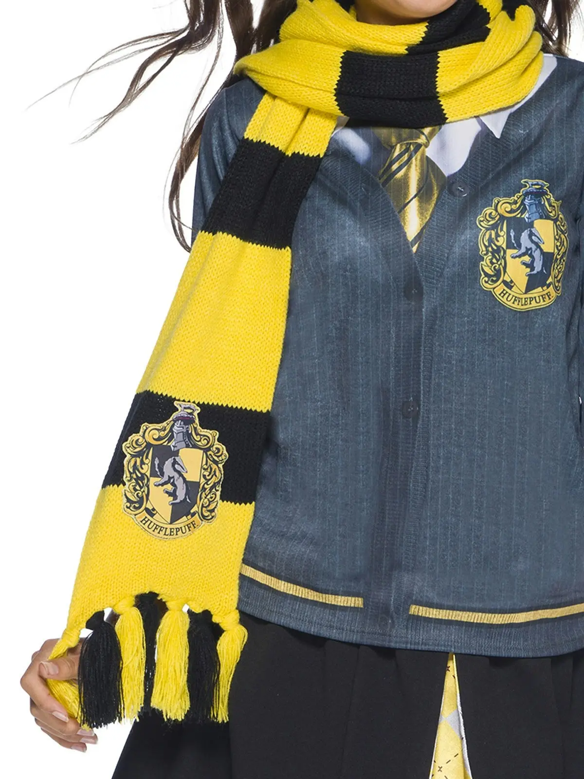 Harry Potter Hufflepuff Deluxe Scarf Adult/Unisex One Size Halloween Costume