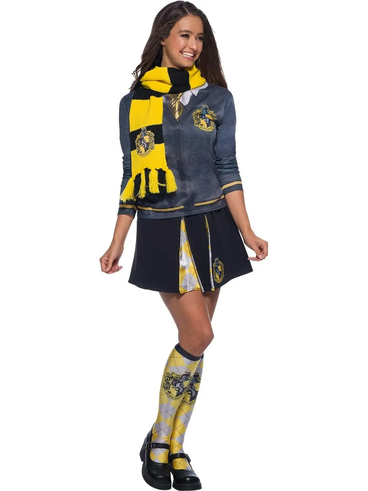 Harry Potter Hufflepuff Deluxe Scarf Adult/Unisex One Size Halloween Costume