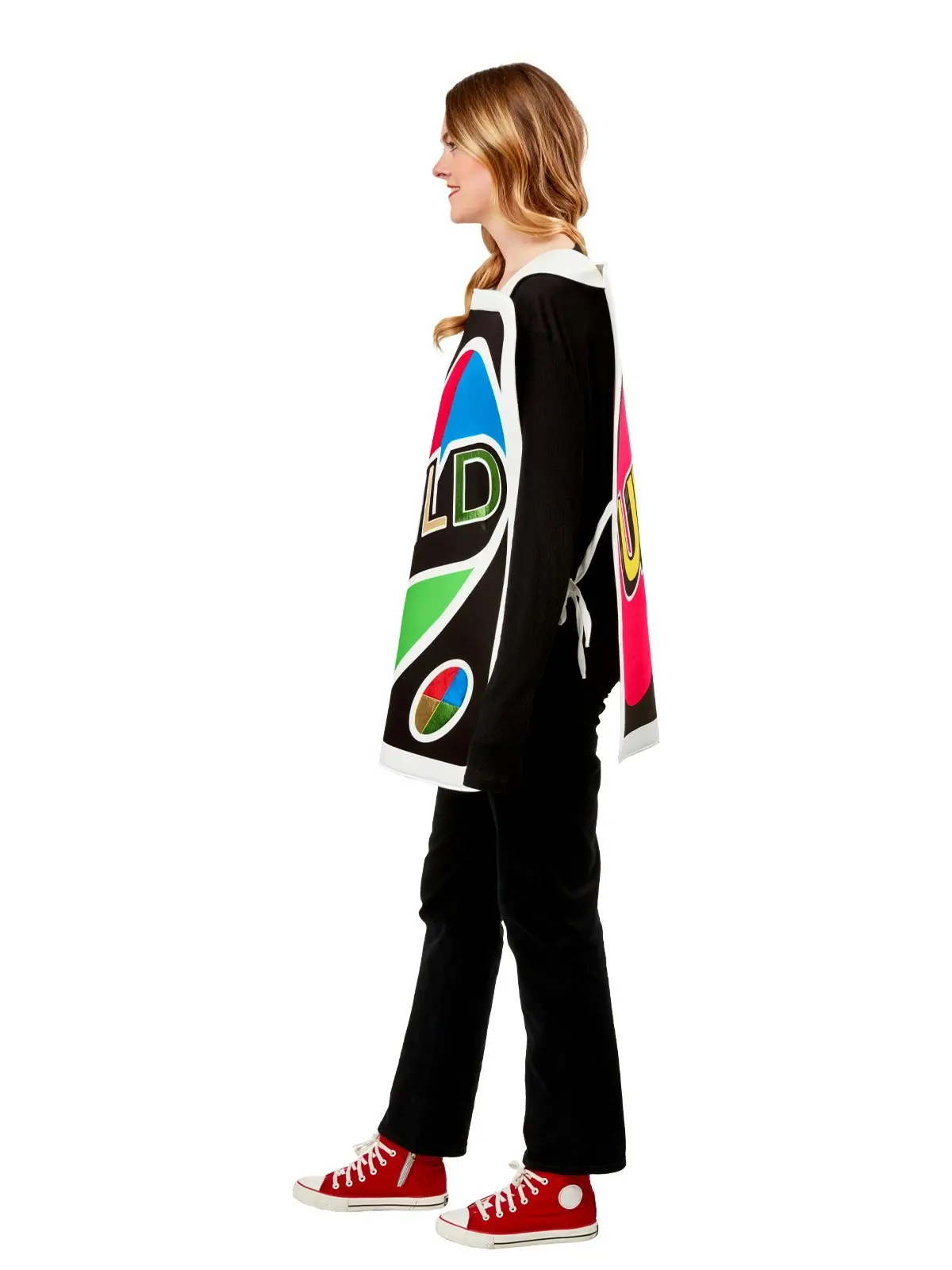 Rubies 80's Game Uno Wild Card Adult Tabard Unisex Dress Up Costume One Size